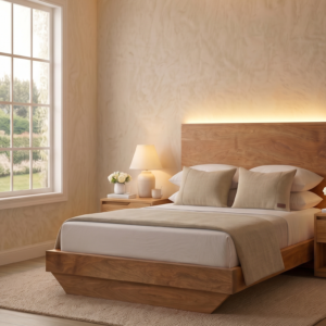 Cama Ventura Lisa con Iluminación Integrada
