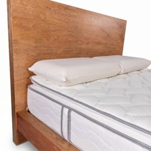 Cabecero de cama en melamina siena con iluminación led ambiental para alcobas modernas