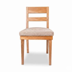 Silla de comedor Lia de diseño minimalista con estructura de alta resistencia fabricada en Bogotá